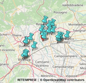 Mappa Via della Fornace, 35013 Cittadella PD, Italia (10.8125)