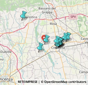 Mappa Via della Fornace, 35013 Cittadella PD, Italia (5.5075)