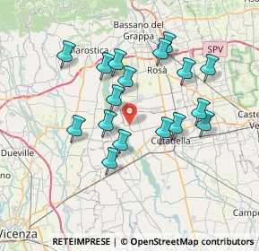 Mappa Via della Fornace, 35013 Cittadella PD, Italia (6.56)