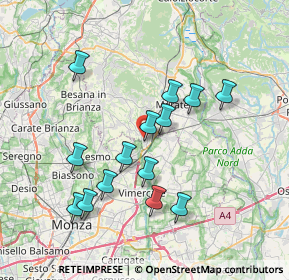 Mappa Via Aldo Moro, 23871 Lomagna LC, Italia (6.88357)