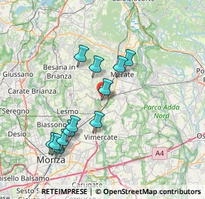 Mappa Via Aldo Moro, 23871 Lomagna LC, Italia (7.09833)