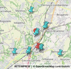 Mappa Via Aldo Moro, 23871 Lomagna LC, Italia (1.84417)