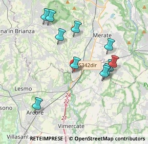 Mappa Via Aldo Moro, 23871 Lomagna LC, Italia (3.80909)