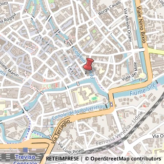 Mappa Via Gualpertino da Coderta, 45, 31100 Treviso, Treviso (Veneto)