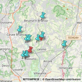 Mappa Via Principale, 20856 Correzzana MB, Italia (3.67727)