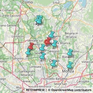 Mappa Via Monte Berico, 20821 Meda MB, Italia (6.49615)