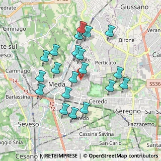 Mappa Via Monte Berico, 20821 Meda MB, Italia (1.7815)