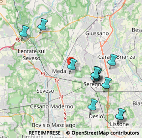 Mappa Via Monte Berico, 20821 Meda MB, Italia (4.29846)