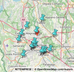 Mappa Via Giacomo Puccini, 21054 Fagnano Olona VA, Italia (6.74059)