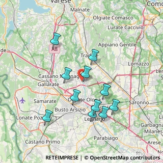 Mappa Via Giacomo Puccini, 21054 Fagnano Olona VA, Italia (6.88909)