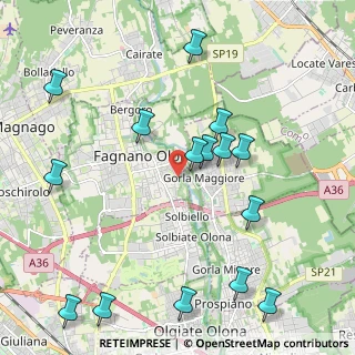Mappa Via Giacomo Puccini, 21054 Fagnano Olona VA, Italia (2.45267)