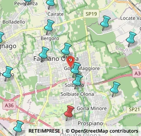 Mappa Via Giacomo Puccini, 21054 Fagnano Olona VA, Italia (2.73857)