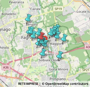 Mappa Via Giacomo Puccini, 21054 Fagnano Olona VA, Italia (1.07222)