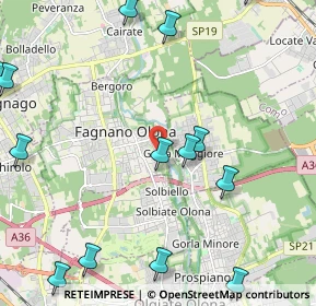 Mappa Via Giacomo Puccini, 21054 Fagnano Olona VA, Italia (2.93143)
