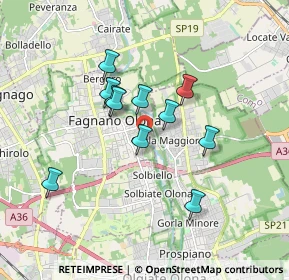 Mappa Via Giacomo Puccini, 21054 Fagnano Olona VA, Italia (1.43)