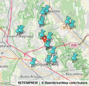 Mappa Via Giacomo Puccini, 21054 Fagnano Olona VA, Italia (3.52765)