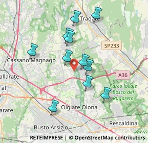 Mappa Via Giacomo Puccini, 21054 Fagnano Olona VA, Italia (3.26182)