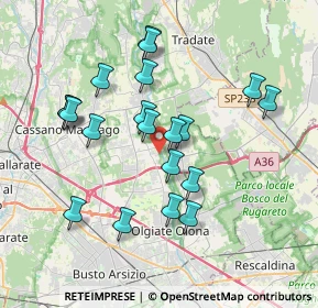 Mappa Via Giacomo Puccini, 21054 Fagnano Olona VA, Italia (3.5085)