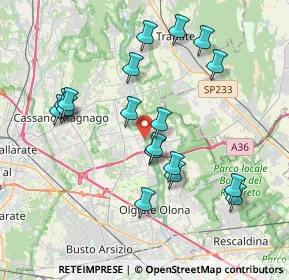 Mappa Via Giacomo Puccini, 21054 Fagnano Olona VA, Italia (3.76444)