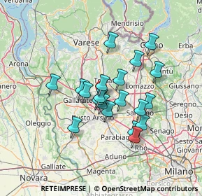 Mappa Via Giacomo Puccini, 21054 Fagnano Olona VA, Italia (10.8865)