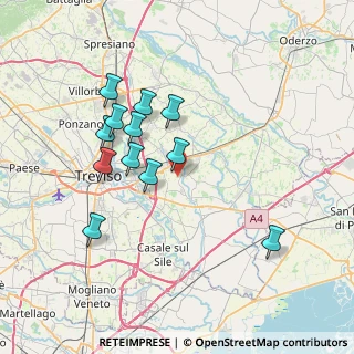 Mappa Via Borgo Furo, 31048 San Biagio di Callalta TV, Italia (6.71167)