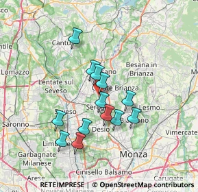 Mappa Via Foinera, 20831 Seregno MB, Italia (5.79692)