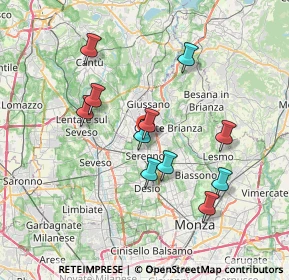 Mappa Via Foinera, 20831 Seregno MB, Italia (6.57091)