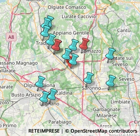 Mappa Via Amerigo Vespucci, 21040 Cislago VA, Italia (6.53063)