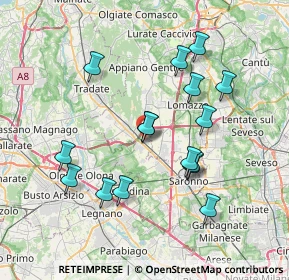 Mappa Via Amerigo Vespucci, 21040 Cislago VA, Italia (7.1125)