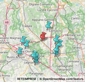 Mappa Via Amerigo Vespucci, 21040 Cislago VA, Italia (6.66833)