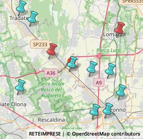 Mappa Via Amerigo Vespucci, 21040 Cislago VA, Italia (4.94091)