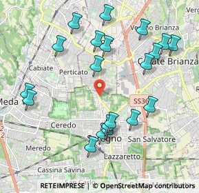 Mappa Via Emilio Lussu, 20831 Seregno MB, Italia (2.163)