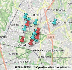 Mappa Via Emilio Lussu, 20831 Seregno MB, Italia (1.18786)