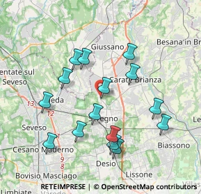 Mappa Via Emilio Lussu, 20831 Seregno MB, Italia (3.644)