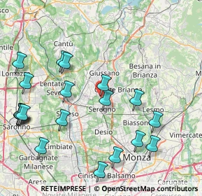 Mappa Via Emilio Lussu, 20831 Seregno MB, Italia (9.846)