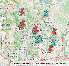 Mappa Via Emilio Lussu, 20831 Seregno MB, Italia (6.57)