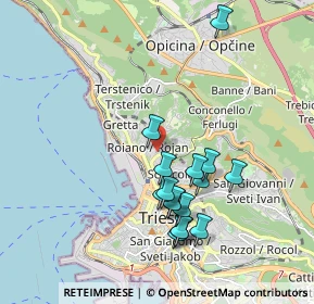 Mappa Via Commerciale, 34135 Trieste TS, Italia (1.76688)