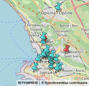 Mappa Via Commerciale, 34135 Trieste TS, Italia (1.80556)