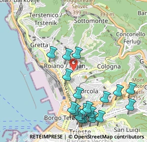 Mappa Via Commerciale, 34135 Trieste TS, Italia (1.18263)