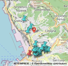 Mappa Via Commerciale, 34135 Trieste TS, Italia (1.1425)