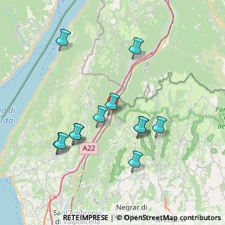 Mappa Sentiero Baden Powell, 37020 Brentino Belluno VR, Italia (7.53333)