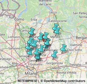Mappa 20856 Correzzana MB, Italia (9.951)