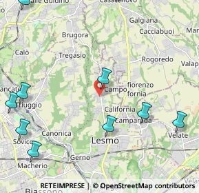 Mappa 20856 Correzzana MB, Italia (3.04364)