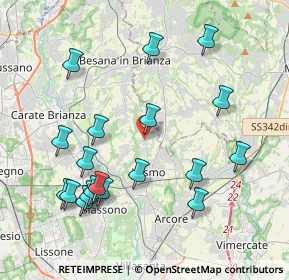 Mappa 20856 Correzzana MB, Italia (4.32632)