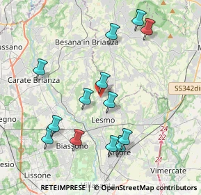 Mappa 20856 Correzzana MB, Italia (4.05923)