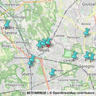Mappa Via Pietro Orsi, 20821 Meda MB, Italia (2.39364)