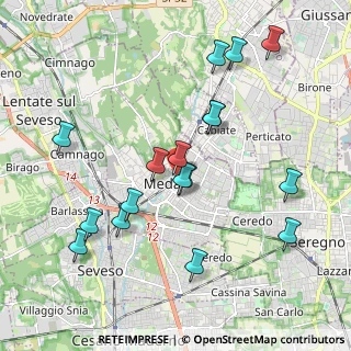 Mappa Via Pietro Orsi, 20821 Meda MB, Italia (2.02647)