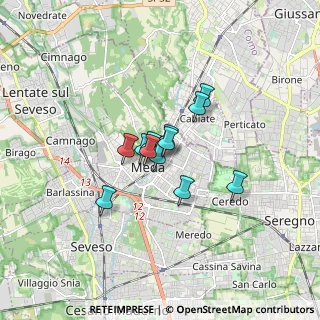 Mappa Via Pietro Orsi, 20821 Meda MB, Italia (0.97333)