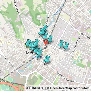 Mappa Via Pietro Orsi, 20821 Meda MB, Italia (0.335)