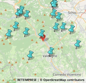 Mappa Via L. Marzotto, 36078 Valdagno VI, Italia (4.9235)